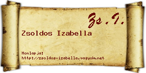 Zsoldos Izabella névjegykártya